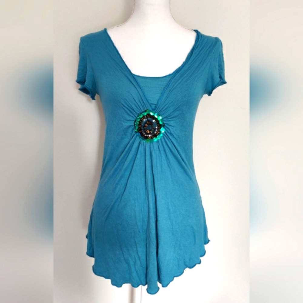 Embellished Light Jersey Tunic